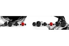 Стеновая панель 200 ПР черные и красные