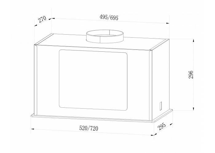 Встраиваемая вытяжка LEX GS BLOC GS 900 WHITE