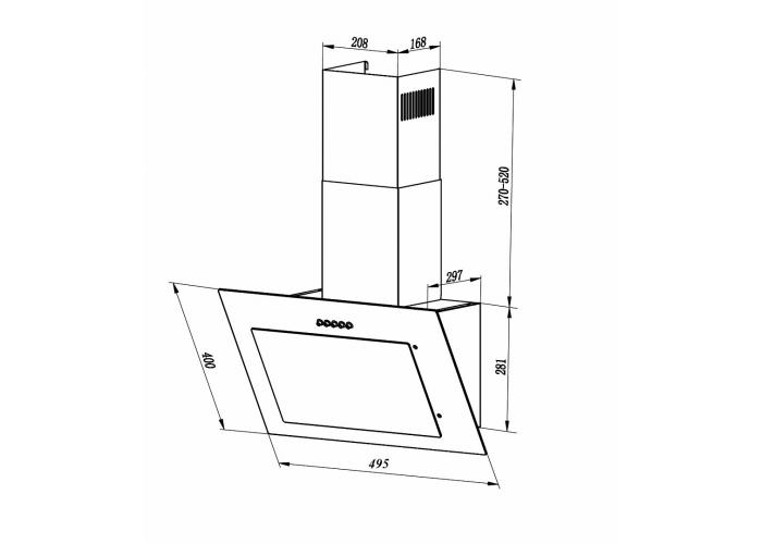 Встраиваемая вытяжка LEX MIKA G 500 IVORY