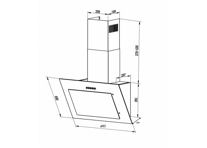 Встраиваемая вытяжка LEX MIKA G 500 WHITE