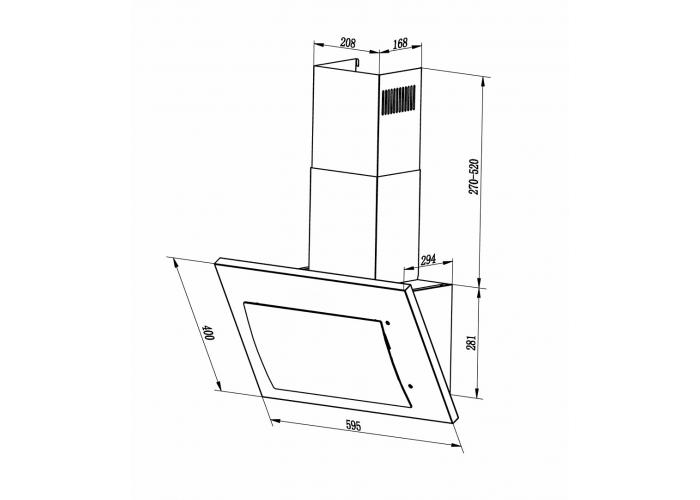 Встраиваемая вытяжка LEX MIKA GS 600 IVORY
