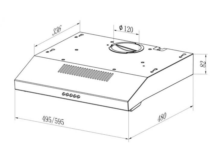 Встраиваемая вытяжка LEX S 500 WHITE