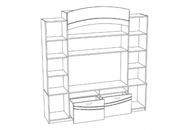 Центральная секция Стендмебель Мальта ТВ 713