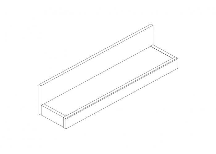 Полка навесная Анрэкс JAGGER ВТ