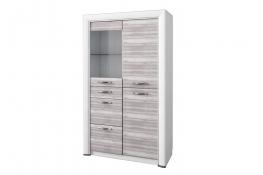 Шкаф-витрина Анрэкс OLIVIA 1V2D3S