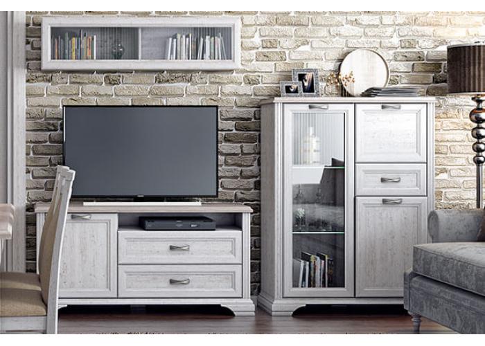 Шкаф с витриной Анрэкс MONAKO 1V2D1S