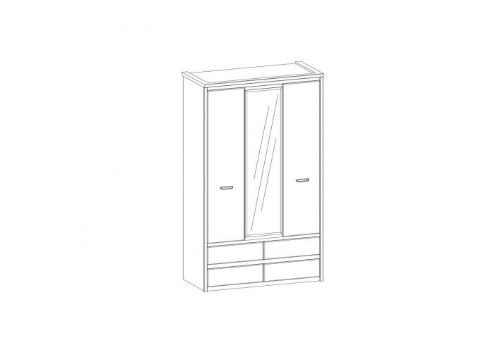 Шкаф Анрэкс JAZZ 3DG4S Z