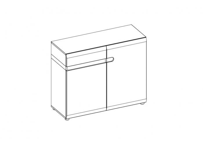 Комод Анрэкс LINATE 2D-1S/TYP 35