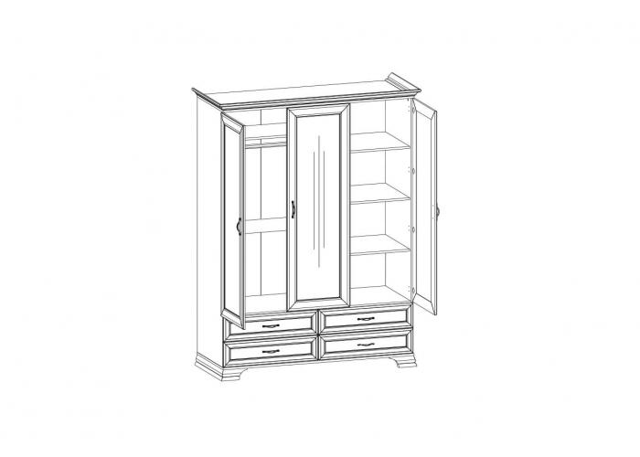 Шкаф Анрэкс TIFFANY 3D4S