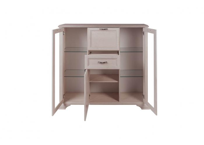 Шкаф с витриной Анрэкс MONAKO 2V2D1S