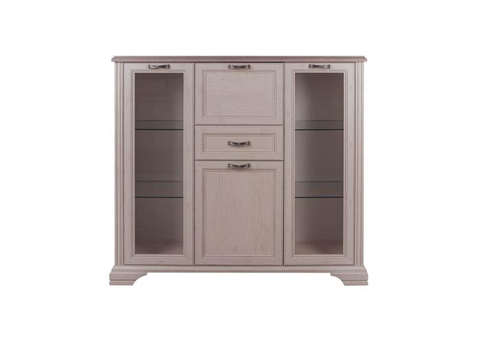 Шкаф с витриной Анрэкс MONAKO 2V2D1S