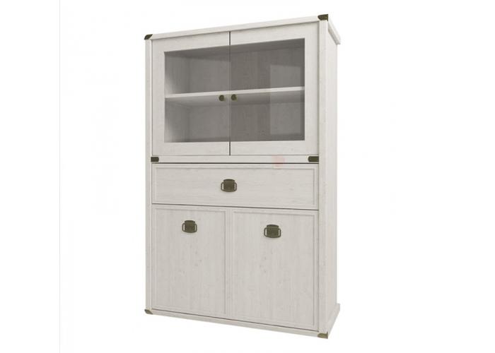 Шкаф с витриной Анрэкс MAGELLAN 2V2D1SL