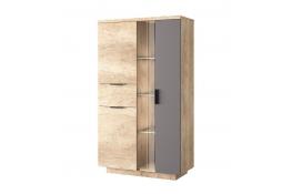 Шкаф с витриной Анрэкс BRYCE 1V2D1S