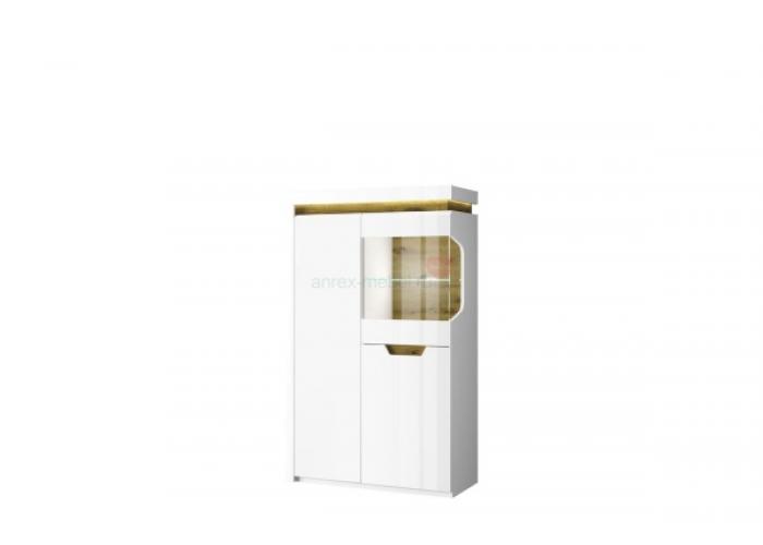 Шкаф с витриной Анрэкс TORINO 1V2D L
