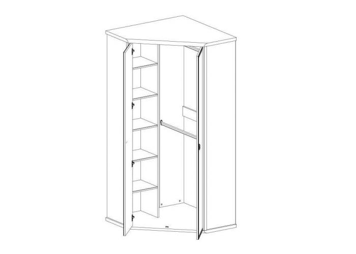 Шкаф угловой Анрэкс MAGELLAN 2D