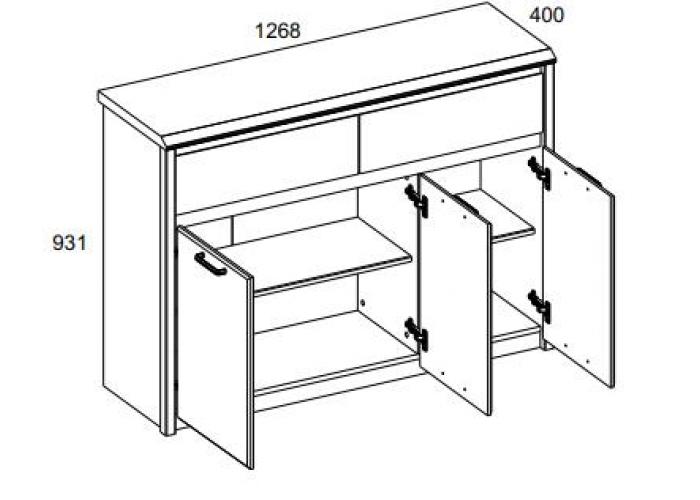 Тумба Анрэкс BJORK 3D2S