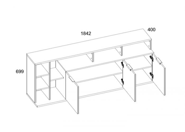 Тумба Анрэкс COMPACT 3D7N L