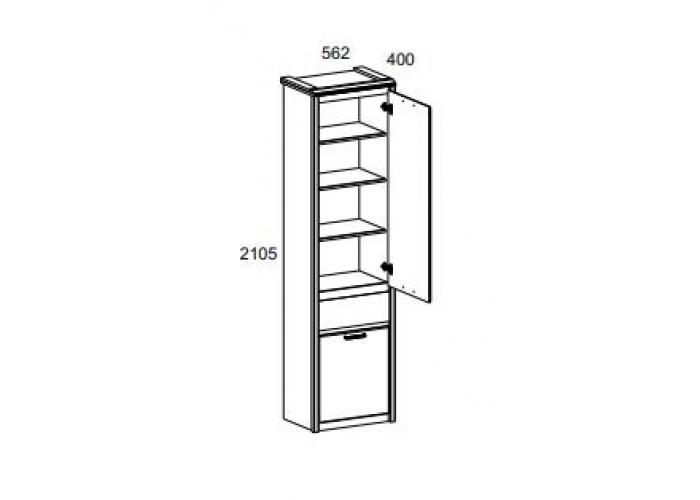 Шкаф Анрэкс BJORK 2D1S