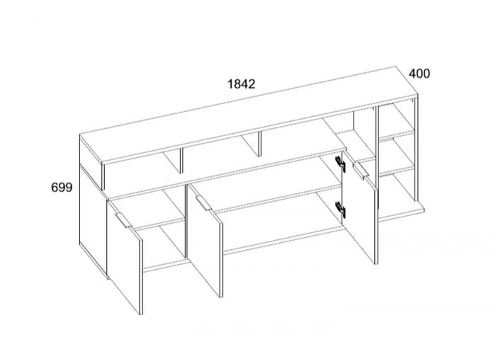 Тумба Анрэкс COMPACT 3D7N P