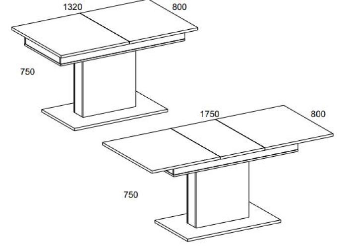 Стол раздвижной Анрэкс BJORK