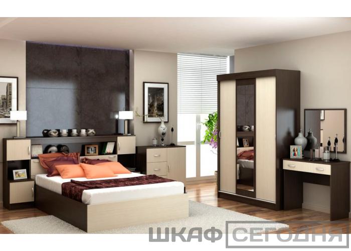 Кровать 2-х спальная Стендмебель Бася 557