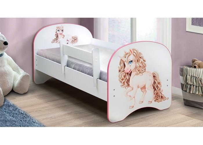 Детская кровать с фотопечатью Единорог
