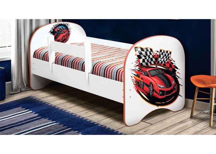 Детская кровать с фотопечатью Машина