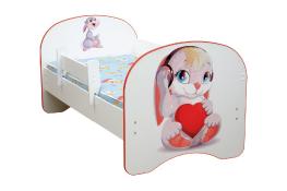 Детская кровать с фотопечатью Зайчата