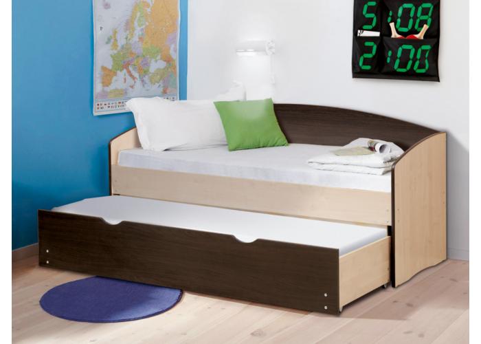 Кровать детская выдвижная Матрица ЛДСП