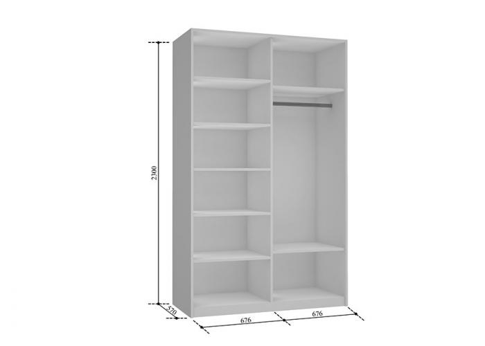 Шкаф-купе Е1 140х57х230 Прайм ДС