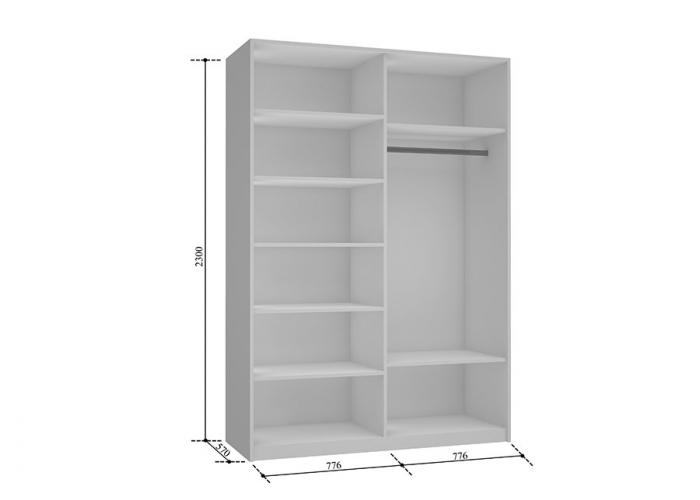 Шкаф-купе Е1 160х57х230 Прайм СС