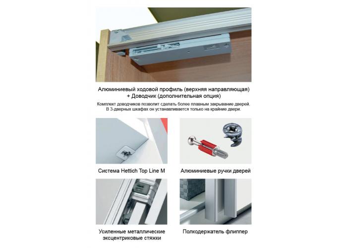 Шкаф-купе Е1 180х57х230 Прайм ЗДЗ