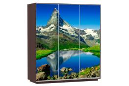 Шкаф-купе Сенатор 240х60х220 Трио Горы