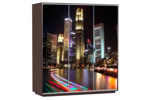 Шкаф-купе Сенатор 240х60х220 Трио Ночной-город