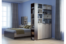 Шкаф перегородка двухсторонний Гранд Кволити Румба