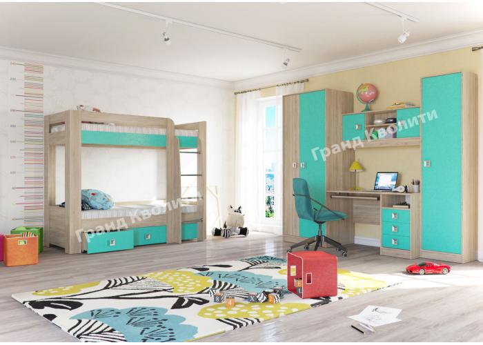 Шкаф пенал с полками Гранд Кволити Сити