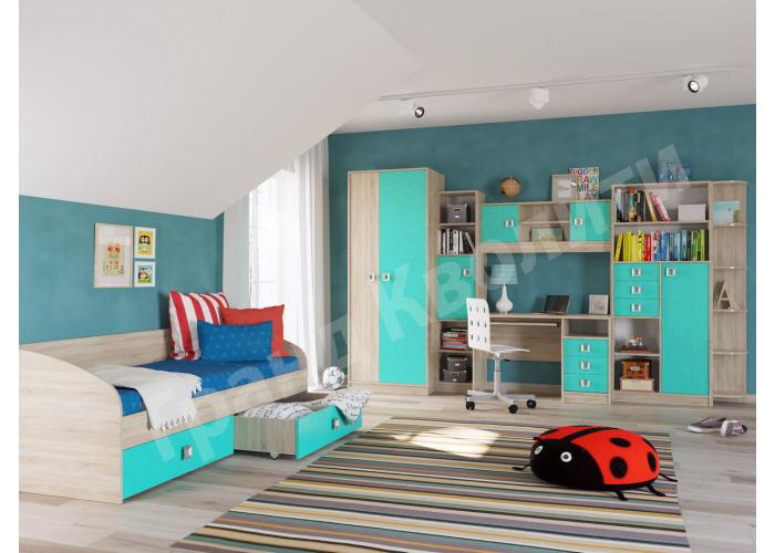 Шкаф пенал с полками Гранд Кволити Сити