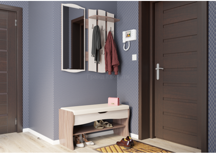 Вешалка с зеркалом Гранд Кволити Фьюжен