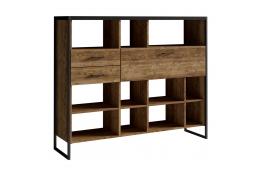 Книжный шкаф HELVETIA TARABO 2D1S typ 48