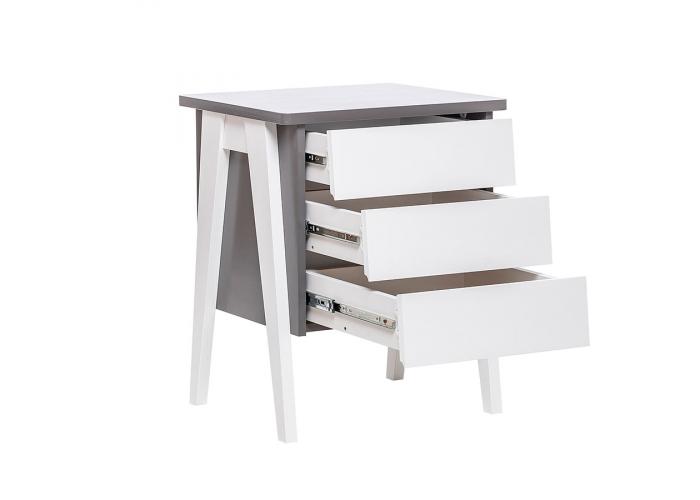 Тумбочка прикроватная Импэкс Сканди 3 ящ.