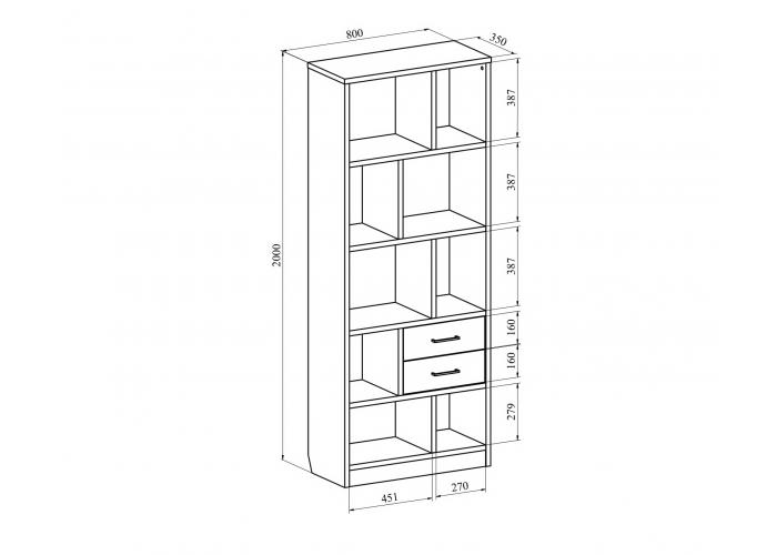 Стеллаж Compass Виктория ВИ-2К