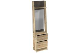 Шкаф открытый с зеркалом СБК Стреза ПС-3