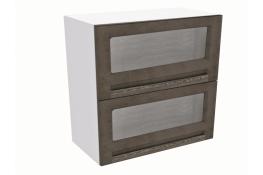 Шкаф навесной со стеклом СБК Грей Ш-80с