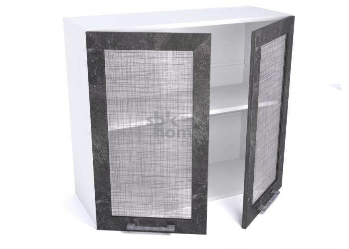 Шкаф СБК Дублин ШСТ-80 2-х дверный навесной со стеклом 720