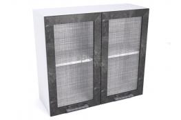 Шкаф СБК Дублин ШСТ-80 2-х дверный навесной со стеклом 720