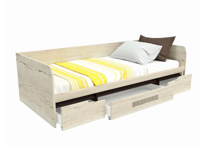 Кровать с ящиками СБК Мале