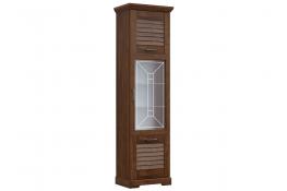 Пенал высокий со стеклом СБК Кантри РТ