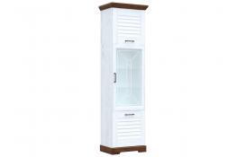 Пенал высокий со стеклом СБК Кантри СРТ