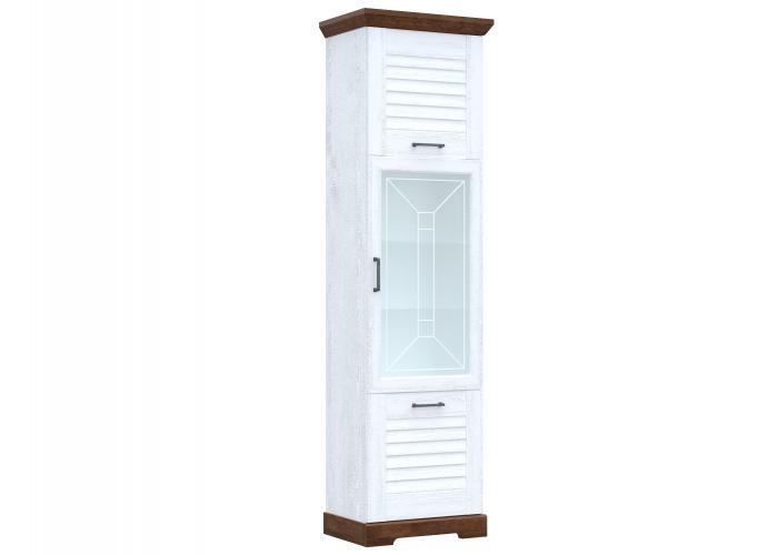 Пенал высокий со стеклом СБК Кантри СРТ