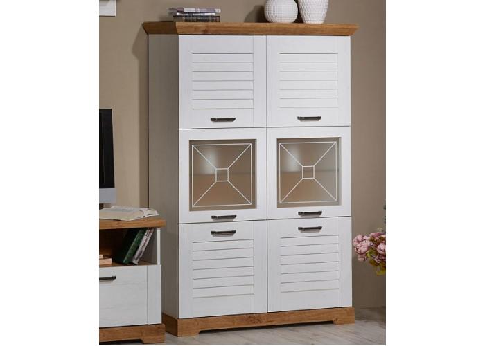 Пенал низкий со стеклом СБК Кантри СРН